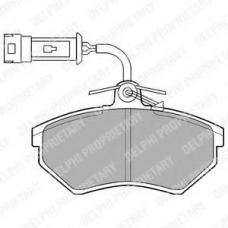 LP884 DELPHI Комплект тормозных колодок, дисковый тормоз