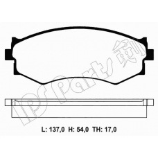 IBD-1144 IPS Parts Комплект тормозных колодок, дисковый тормоз