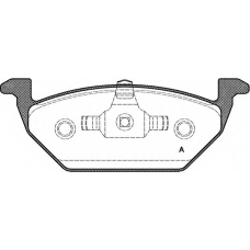 BPA0633.20 OPEN PARTS Комплект тормозных колодок, дисковый тормоз