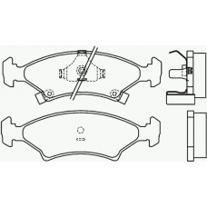 P 30 009 BREMBO Комплект тормозных колодок, дисковый тормоз