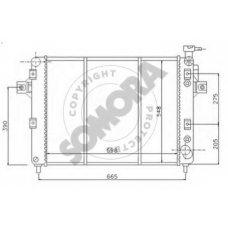 195540A SOMORA Радиатор, охлаждение двигателя