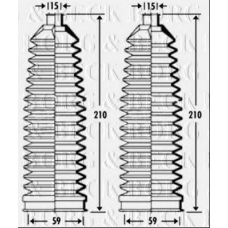 BSG3274 BORG & BECK Пыльник, рулевое управление