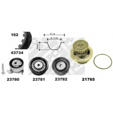 41739 MAPCO Водяной насос + комплект зубчатого ремня