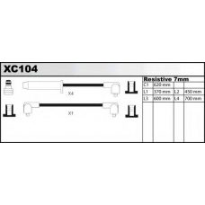 XC104 QUINTON HAZELL Комплект проводов зажигания