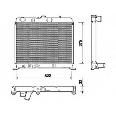 350213730000 MAGNETI MARELLI Охладитель, охлаждение двигателя