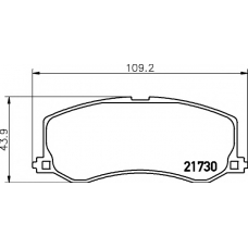 8DB 355 016-811 HELLA PAGID Комплект тормозных колодок, дисковый тормоз