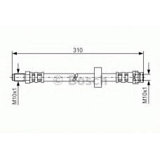 1 987 476 883 BOSCH Тормозной шланг