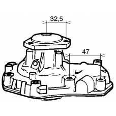 VKPC 86615 SKF Водяной насос