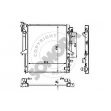 187140B SOMORA Радиатор, охлаждение двигателя