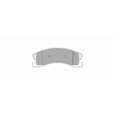 1038 SIMER Комплект тормозных колодок, дисковый тормоз