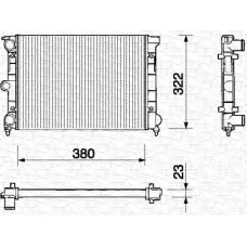 350213215000 MAGNETI MARELLI Радиатор, охлаждение двигателя