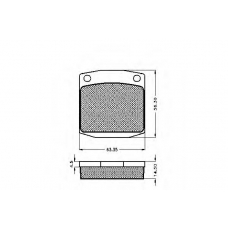 30123 SPIDAN Комплект тормозных колодок, дисковый тормоз