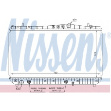 61665 NISSENS Радиатор, охлаждение двигателя