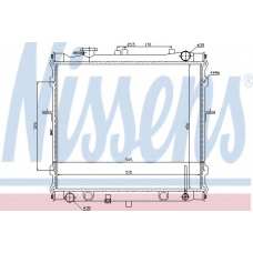 66642 NISSENS Радиатор, охлаждение двигателя