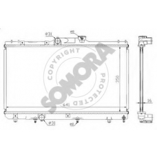 314140A SOMORA Радиатор, охлаждение двигателя
