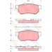 GDB3113 TRW Комплект тормозных колодок, дисковый тормоз
