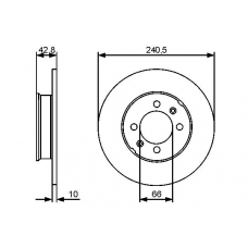 0 986 479 478 BOSCH Тормозной диск