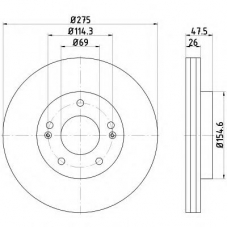 55407PRO PAGID Тормозной диск