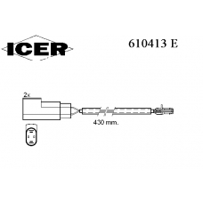 610413 E ICER Сигнализатор, износ тормозных колодок