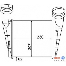 8ML 376 776-631 HELLA Интеркулер