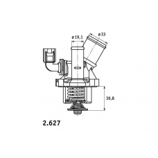 2.627.02 BEHR Термостат, охлаждающая жидкость
