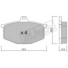 014.0 fri.tech. Комплект тормозных колодок, дисковый тормоз