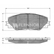 FB210744 FLENNOR Комплект тормозных колодок, дисковый тормоз