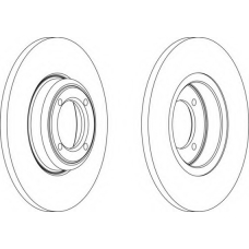 DDF012-1 FERODO Тормозной диск