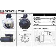 DRS3696 DELCO REMY Стартер