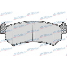 AC846381D AC Delco Комплект тормозных колодок, дисковый тормоз