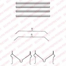 LX0470 DELPHI Комплектующие, колодки дискового тормоза
