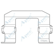 KIT1023 APEC Комплектующие, тормозные колодки