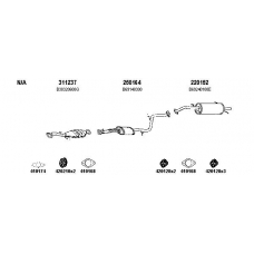 570089S TESH Exhaust system