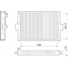 350213266000 MAGNETI MARELLI Радиатор, охлаждение двигателя