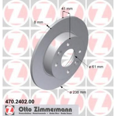 470.2402.00 ZIMMERMANN Тормозной диск
