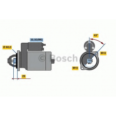 0 001 107 459 BOSCH Стартер