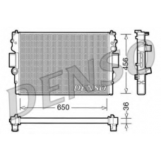 DRM12007 DENSO Радиатор, охлаждение двигателя