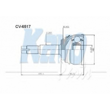 CV-6517 KAVO PARTS Шарнирный комплект, приводной вал