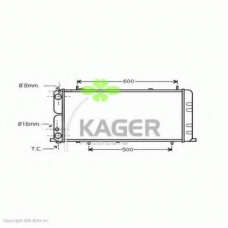 31-0010 KAGER Радиатор, охлаждение двигателя