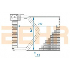 7401256 BEHR Evaporator