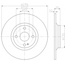 8DD 355 116-071 HELLA PAGID Тормозной диск