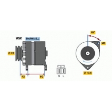 0 986 035 331 BOSCH Генератор