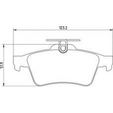 363700201489 MAGNETI MARELLI Комплект тормозных колодок, дисковый тормоз