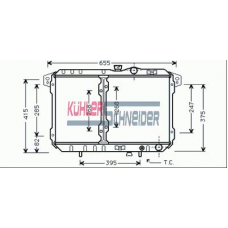 0511201 KUHLER SCHNEIDER Радиатор, охлаждение двигател