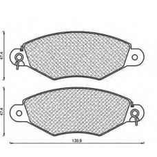 430216171040 MAGNETI MARELLI Комплект тормозных колодок, дисковый тормоз