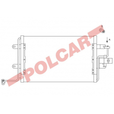 1323K8C2 POLCAR Skraplacze klimatyzacji