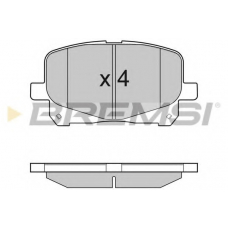 BP3049 BREMSI Комплект тормозных колодок, дисковый тормоз