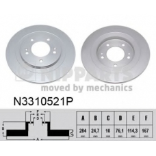 N3310521P NIPPARTS Тормозной диск
