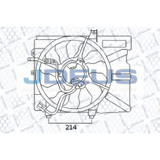 EV54M320 JDEUS Вентилятор, конденсатор кондиционера