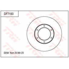 DF7193 TRW Тормозной диск